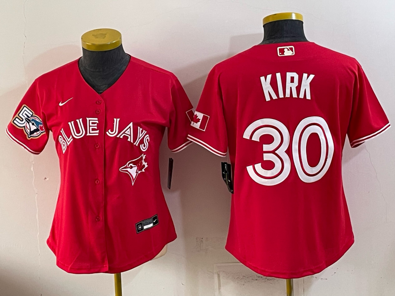 women 2026 Toronto Blue Jays #30 Kirk red Game Nike MLB Jersey 0716002